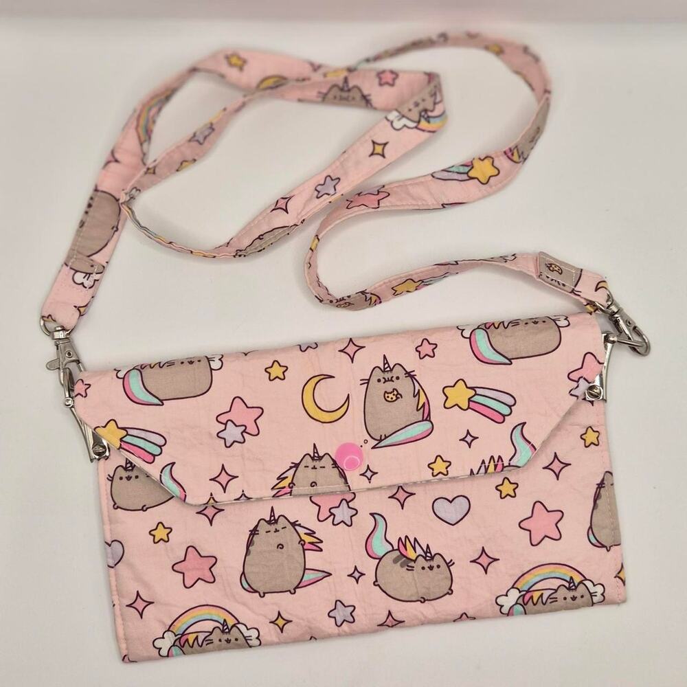 Handcrafted‎ pusheenicorn crossbody bag kawaii